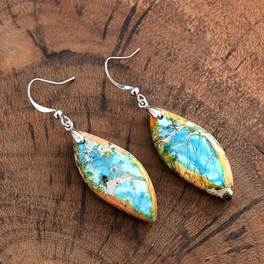 Guarding Nature Jasper Dangle Earrings-Your Soul Place